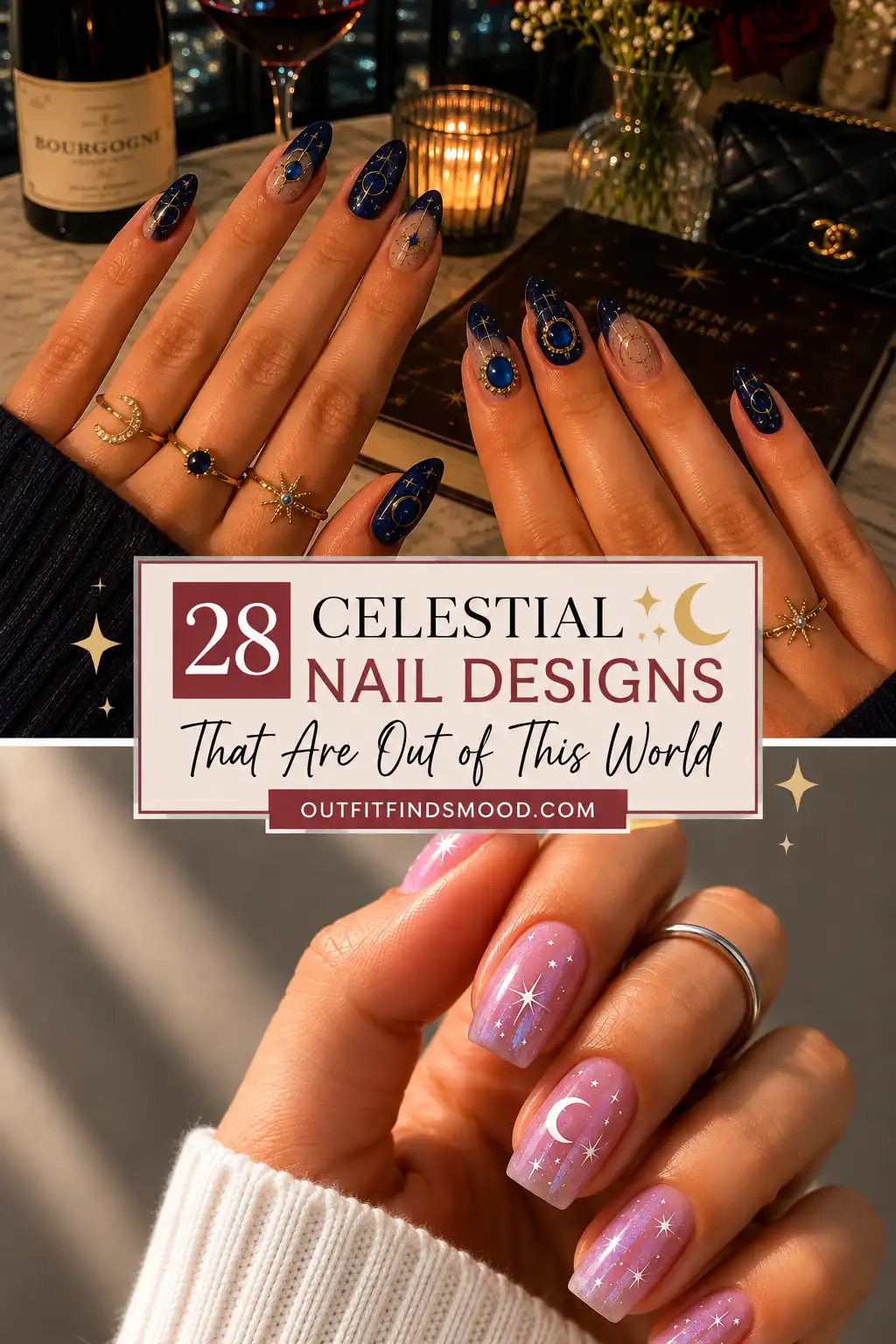 28 Celestial Nail Designs That Are Out of This World