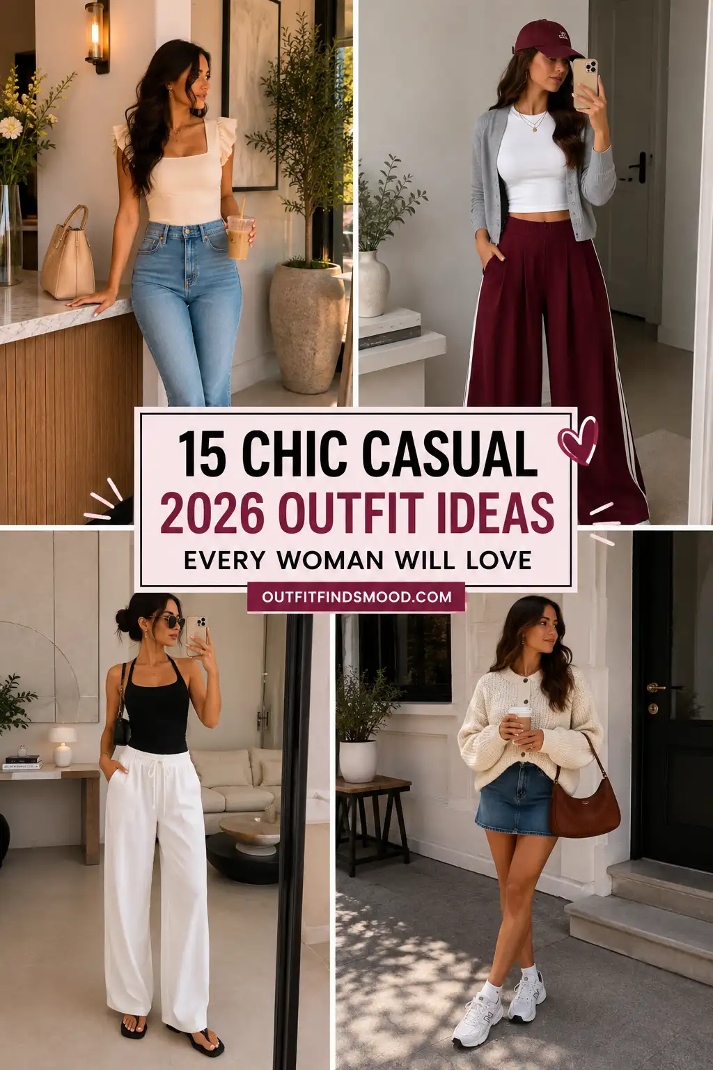 15 chic casual 2026 outfit ideas every woman will love