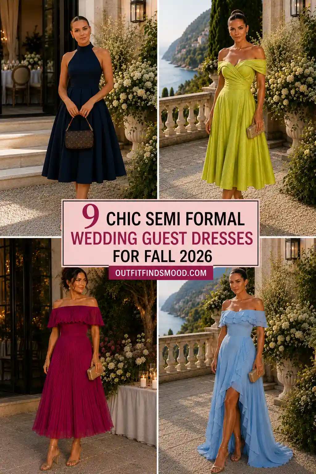 9 Chic Semi Formal Wedding Guest Dresses for Fall 2026
