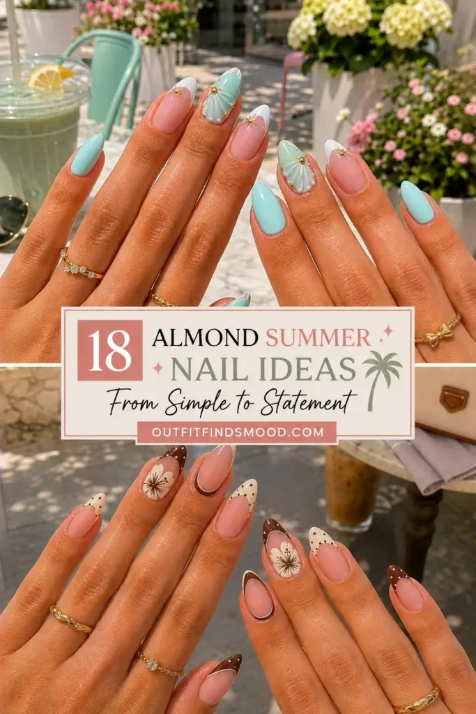 18 Almond Summer Nail Ideas From Simple to Statement