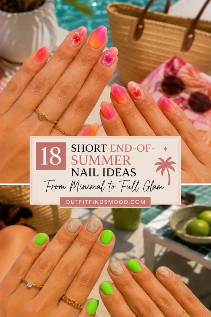 18 Short End-of-Summer Nail Ideas From Minimal to Full Glam