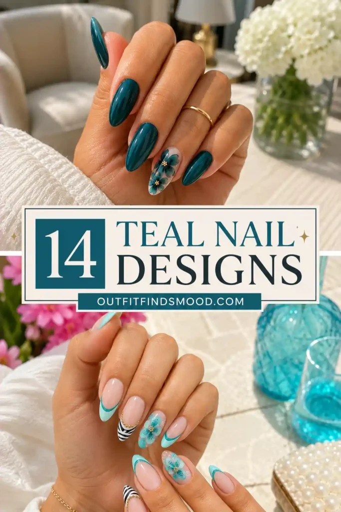 14 Teal Nail Designs That Make This Color Impossible to Ignore