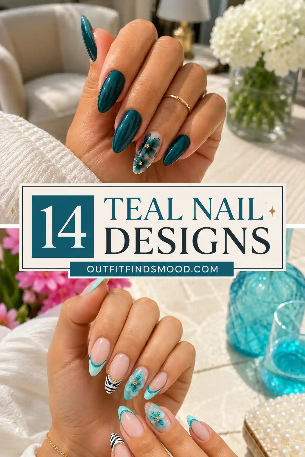 14 Teal Nail Designs That Make This Color Impossible to Ignore