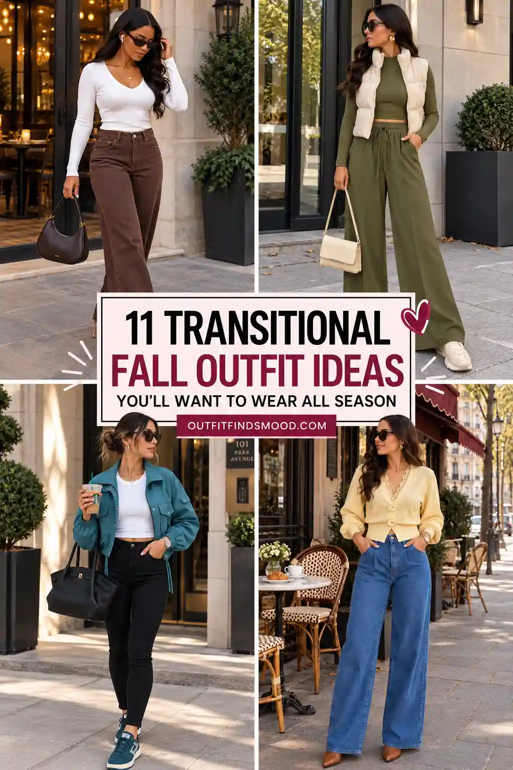11 Transitional Fall Outfit Ideas for Women to Wear This Season
